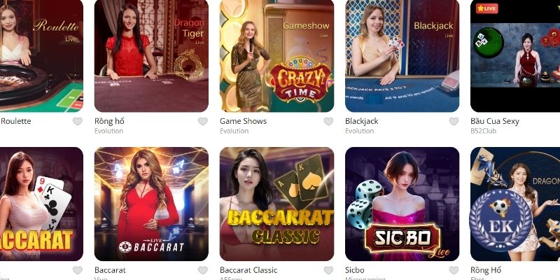 Điểm nổi bật của sòng bài EK88